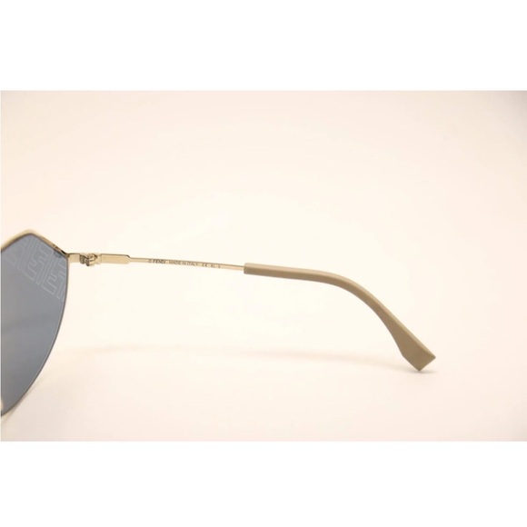 ❤️⚜️🆕FENDI FF M0074/s J5g/jo Gold/blue Mirrored Sunglasses - Picture 3 of 8